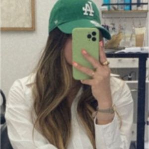 LA Dodgers green cap
